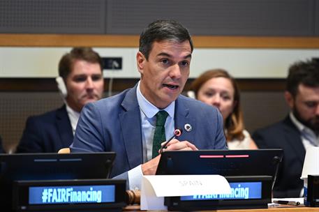 19/09/2023. Pedro Sánchez asiste a la Asamblea General de Naciones Unidas. El presidente del Gobierno en funciones, Pedro Sánchez, participa...