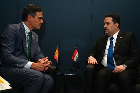 19/09/2023. Sánchez mantiene un encuentro bilateral con el primer ministro de Irakk. El presidente del Gobierno en funciones, Pedro Sánchez,...