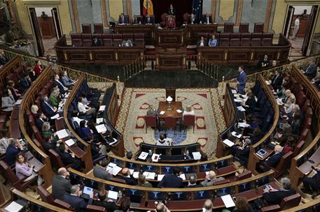 22/02/2023. Pedro Sánchez asiste a la sesión de control en el Congreso. El presidente del Gobierno, Pedro Sánchez, interviene en la sesión d...