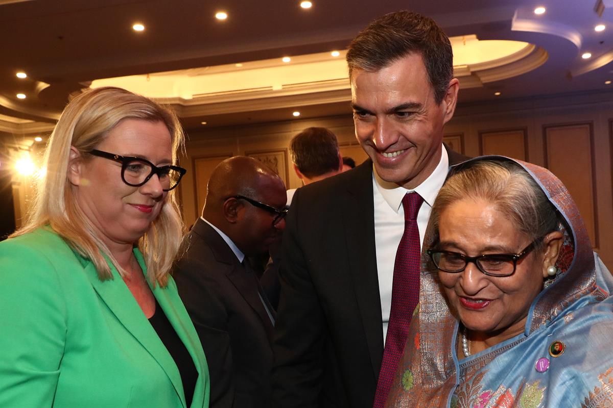 26/10/2023. Pedro Sánchez interviene en el acto de clausura del Global Gateway Forum. El presidente del Gobierno en funciones, Pedro Sánchez...