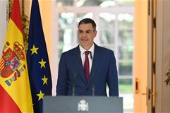 El presidente del Gobierno, Pedro Sánchez, durante su comparecencia tras el Consejo de Ministros