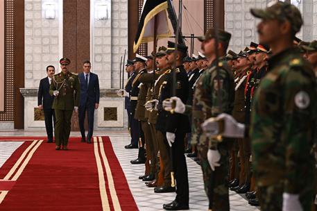 28/12/2023. Pedro Sánchez visita la República de Irak. El presidente del Gobierno, Pedro Sánchez, y el primer ministro de Irak, Mohammed Shi...