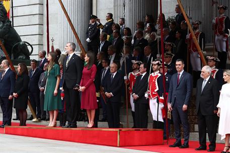 29/11/2023. Pedro Sánchez asiste a la Solemne Sesión de Apertura de la XV Legislatura. Los reyes, la princesa de Asturias, los representante...