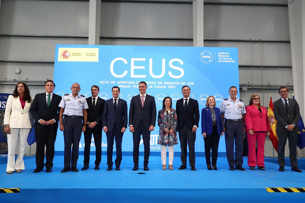 1/10/2024. Pedro Sanchez en instalaciones del Centro de Ensayos de Sistemas Aéreos no Tripulados. El presidente del Gobierno, Pedro Sánchez,...