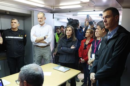 3/11/2024. Pedro S&#225;nchez participa en la reuni&#243;n del Centro de Coordinaci&#243;n Operativo Integrado (CECOPI). Los reyes, Felipe VI y Letizia, el...