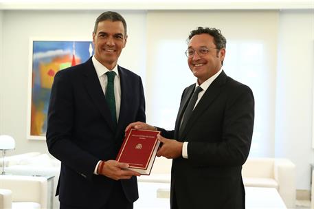 4/09/2024. El presidente del Gobierno recibe al fiscal general del Estado. El presidente del Gobierno, Pedro Sánchez, y el fiscal general de...