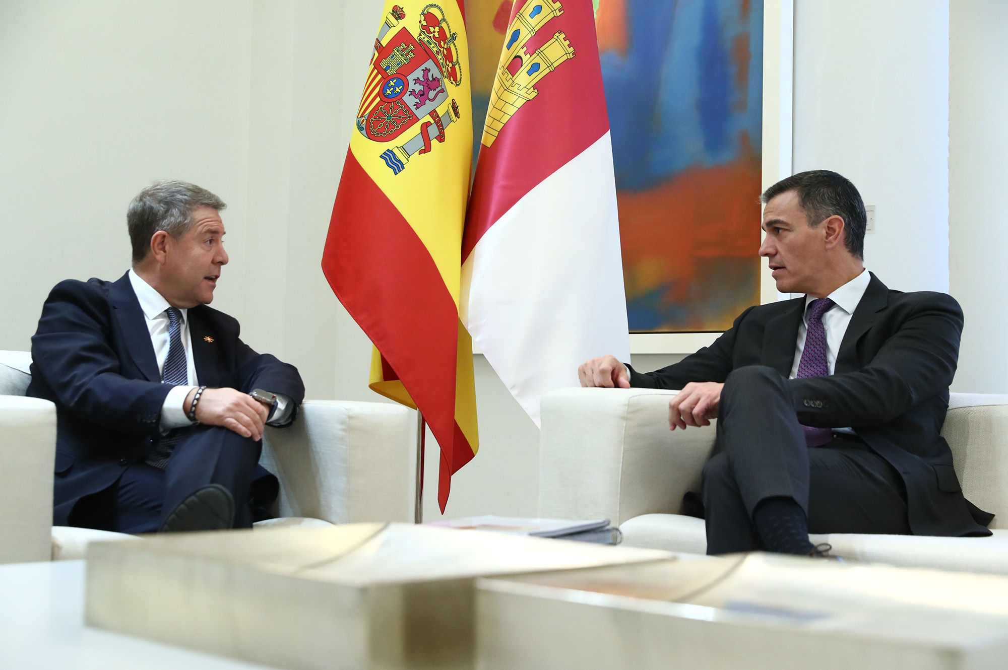 El presidente del Gobierno con el presidente de Castilla-La Mancha