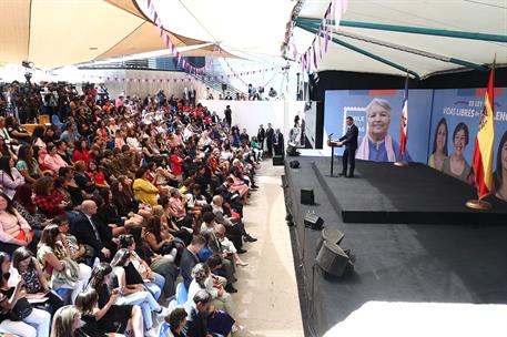 8/03/2024. Viaje del presidente del Gobierno a la Rep&#250;blica de Chile. El presidente del Gobierno, Pedro S&#225;nchez, interviene en un acto conme...