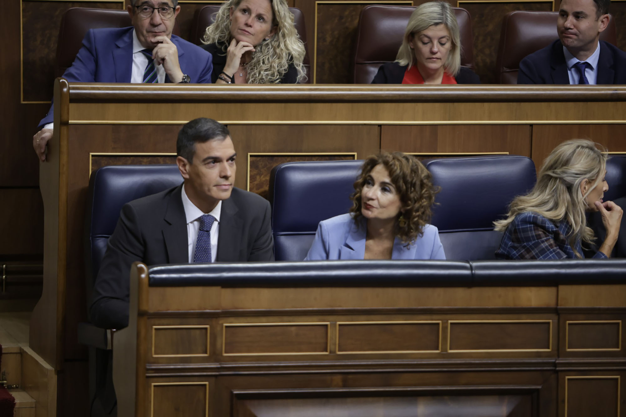 El presidente del Gobierno junto a la vicepresidenta Montero