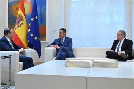 9/12/2024. Pedro S&#225;nchez recibe al consejero delegado de CATL, Robin Zen Yuqun. El presidente del Gobierno, Pedro S&#225;nchez, y el consejero de...