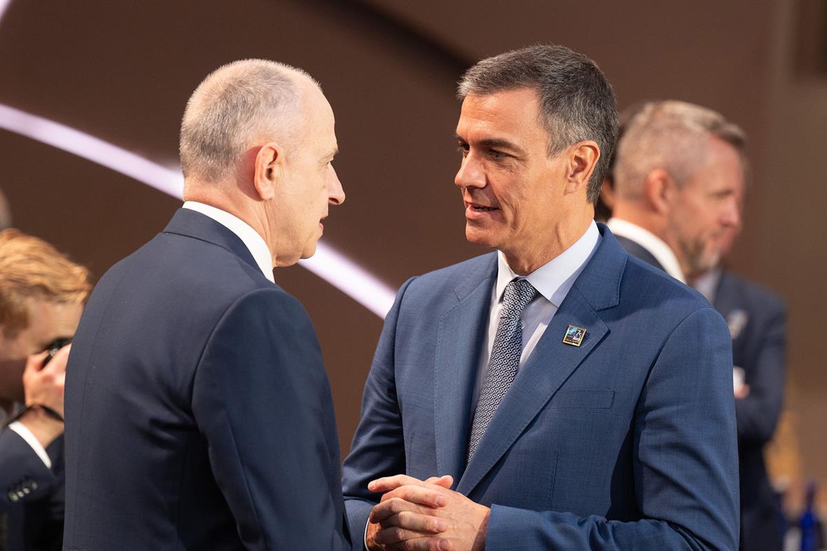 10/07/2024. Pedro Sánchez participa en la cumbre de la OTAN (primera jornada). El presidente del Gobierno, Pedro Sánchez, en los momentos pr...