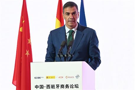 10/09/2024. Pedro Sanchez encuentro empresarial. El presidente del Gobierno interviene en la inauguración del Encuentro Empresarial España-C...