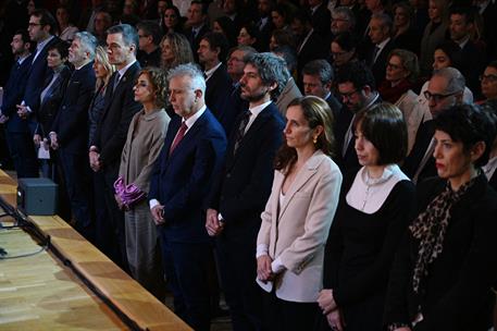 10/12/2024. Pedro Sánchez interviene en el acto del 'Día de recuerdo y homenaje a las víctimas de la Dictadura'. El presidente del Gobierno,...