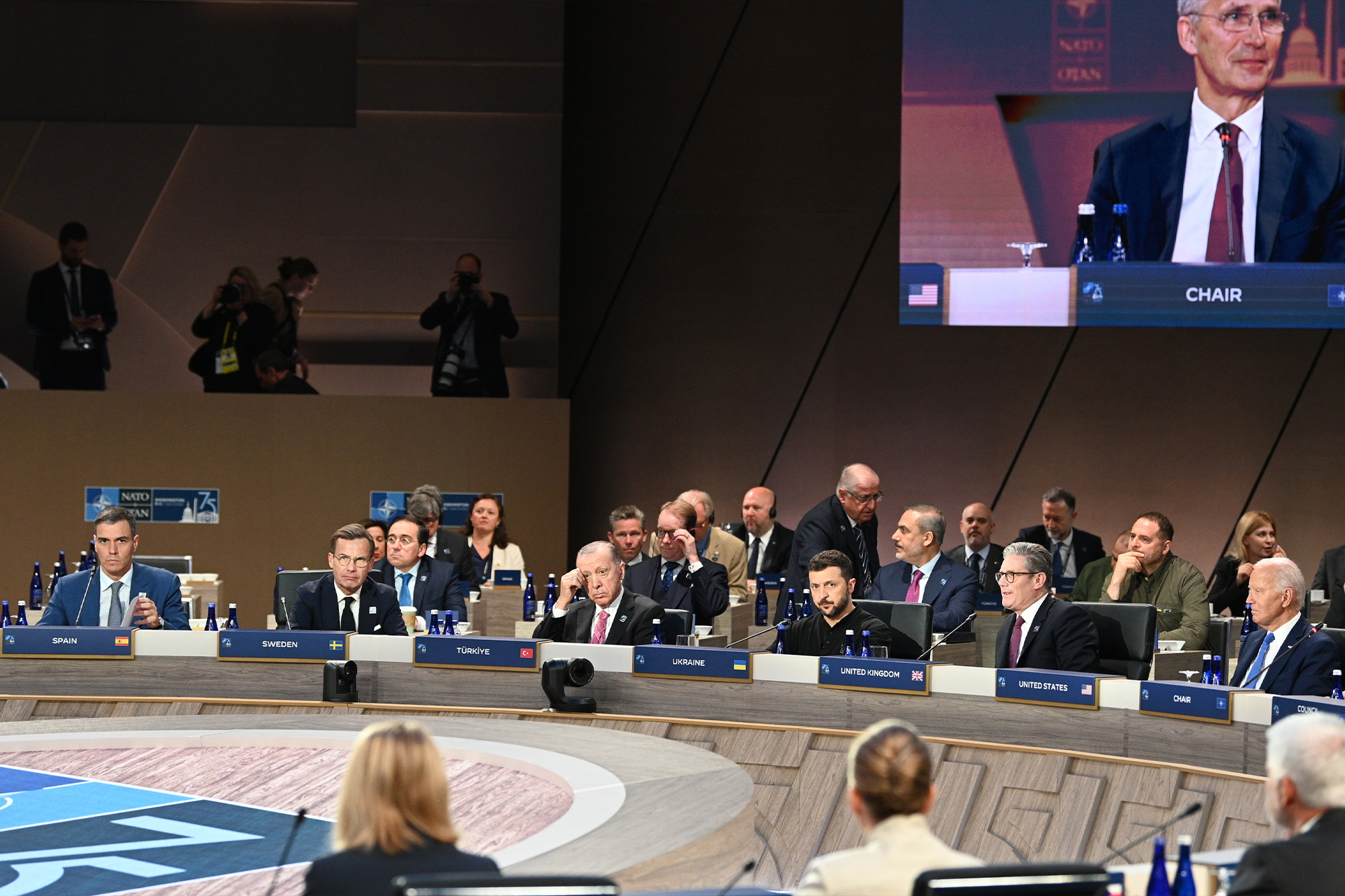 Pedro Sánchez participa en el plenario de la Cumbre de la OTAN