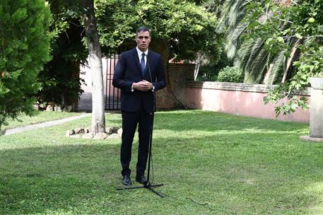 11/10/2024. Pedro S&#225;nchez es recibido en audiencia por el Papa. El presidente del Gobierno, Pedro S&#225;nchez, durante su declaraci&#243;n ante los m...