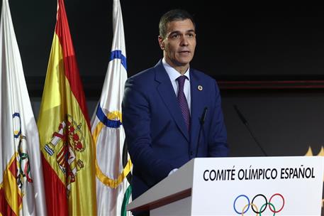 11/12/2024. Pedro S&#225;nchez asiste a la XIX Gala del Comit&#233; Ol&#237;mpico Espa&#241;ol. El presidente del Gobierno, Pedro S&#225;nchez, durante su intervenci...