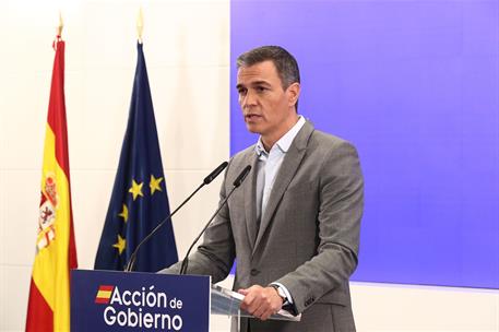 12/09/2024. Sánchez campaña transportes. Pedro Sánchez, presidente del Gobierno, interviene en la presentación de la nueva campaña para el f...