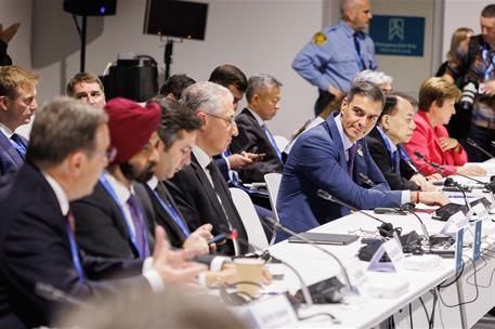 12/11/2024. Pedro S&#225;nchez participa en la 29&#186; Conferencia de la ONU sobre Cambio Clim&#225;tico. El presidente del Gobierno, Pedro S&#225;nchez, en el...