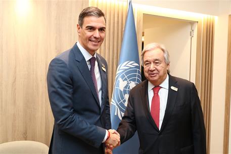 12/11/2024. Pedro S&#225;nchez participa en la 29&#186; Conferencia de la ONU sobre Cambio Clim&#225;tico. El presidente del Gobierno, Pedro S&#225;nchez, y el ...