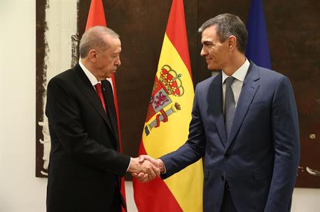 13/06/2024. VIII Reunión de Alto Nivel España-Turquía. El presidente del Gobierno, Pedro Sánchez, y el presidente de la República de Turquía...