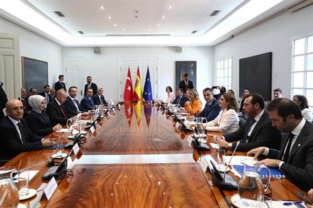 13/06/2024. VIII Reunión de Alto Nivel España-Turquía. El presidente del Gobierno, Pedro Sánchez, participa, junto al presidente de la Repúb...