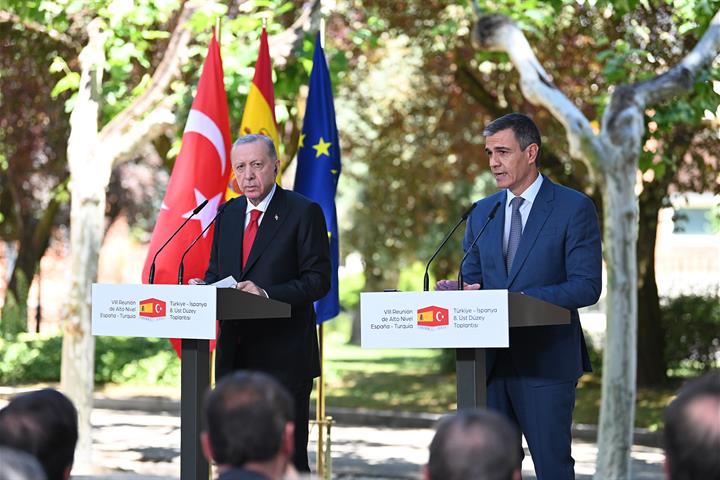 13/06/2024. VIII Reunión de Alto Nivel España-Turquía. El presidente del Gobierno, Pedro Sánchez, y el presidente de la República de Turquía...