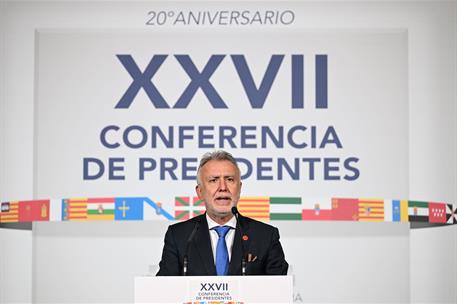 13/12/2024. Pedro S&#225;nchez preside la XXVII Conferencia de Presidentes Auton&#243;micos. El ministro de Pol&#237;tica Territorial y Memoria Democr&#225;tica...