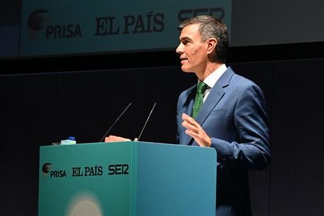 14/10/2024. Pedro Sánchez attends the opening of the 'World in Progress Barcelona'. The President of the Government of Spain, Pedro Sánchez,...