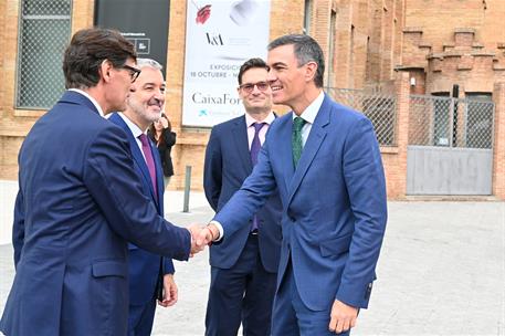 14/10/2024. Pedro S&#225;nchez attends the opening of the &#39;World in Progress Barcelona&#39;. The President of the Government of Spain, Pedro S&#225;nchez,...