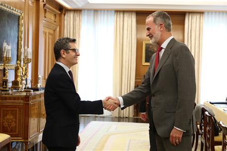 15/10/2024. Pedro Sánchez asiste al Consejo de Seguridad Nacional, presidido por el Rey. El ministro de la Presidencia, Justicia y Relacione...