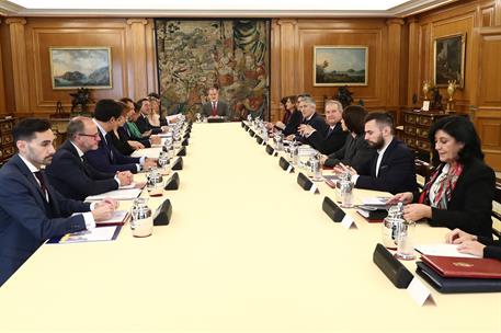 15/10/2024. Pedro S&#225;nchez attends the National Security Council meeting. The President of the Government of Spain, Pedro S&#225;nchez, attends th...