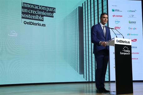 Pedro Sánchez en la inauguración del IV Foro sobre Fondos Europeos