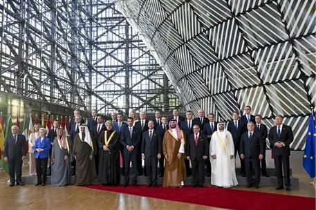 16/10/2024. Pedro S&#225;nchez attends the first EU-Gulf Cooperation Council Summit. Family photo of the first EU-Gulf Cooperation Council Summit