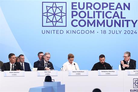 18/07/2024. Pedro Sánchez asiste a la cumbre de la Comunidad Política Europea en el Reino Unido. El presidente del Gobierno, Pedro Sánchez, ...
