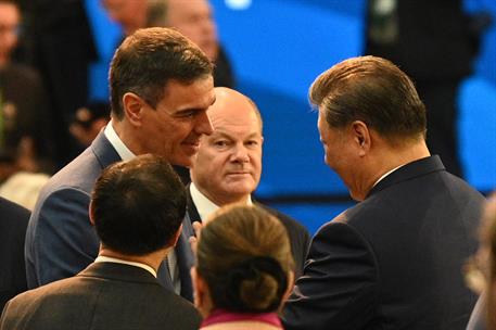 18/11/2024. El presidente del Gobierno asiste a la Cumbre del G20. El presidente del Gobierno, Pedro Sánchez, junto al canciller de la Repúb...