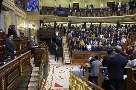 18/12/2024. Pedro S&#225;nchez asiste a la sesi&#243;n de control en el Congreso. Minuto de silencio al inicio de la sesi&#243;n de control al Gobierno en ...