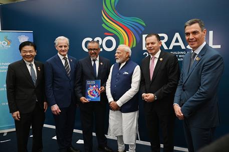 19/11/2024. El presidente del Gobierno asiste a la Cumbre del G20. El presidente del Gobierno, Pedro S&#225;nchez, durante la asistencia a la Cum...