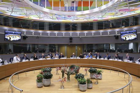 19/12/2024. Pedro S&#225;nchez participa en el Consejo Europeo. Los l&#237;deres europeos durante la sesi&#243;n de trabajo del Consejo.