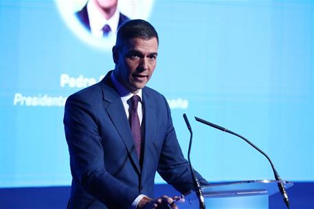 20/02/2024. Pedro Sánchez clausura la IV edición del Foro ANFAC. El presidente del Gobierno, Pedro Sánchez, durante su intervención en la cl...