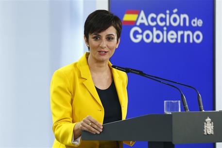 22/10/2024. Pedro Sánchez meets with representatives of the housing sector. The Minister for Housing and Urban Agenda, Isabel Rodríguez, app...