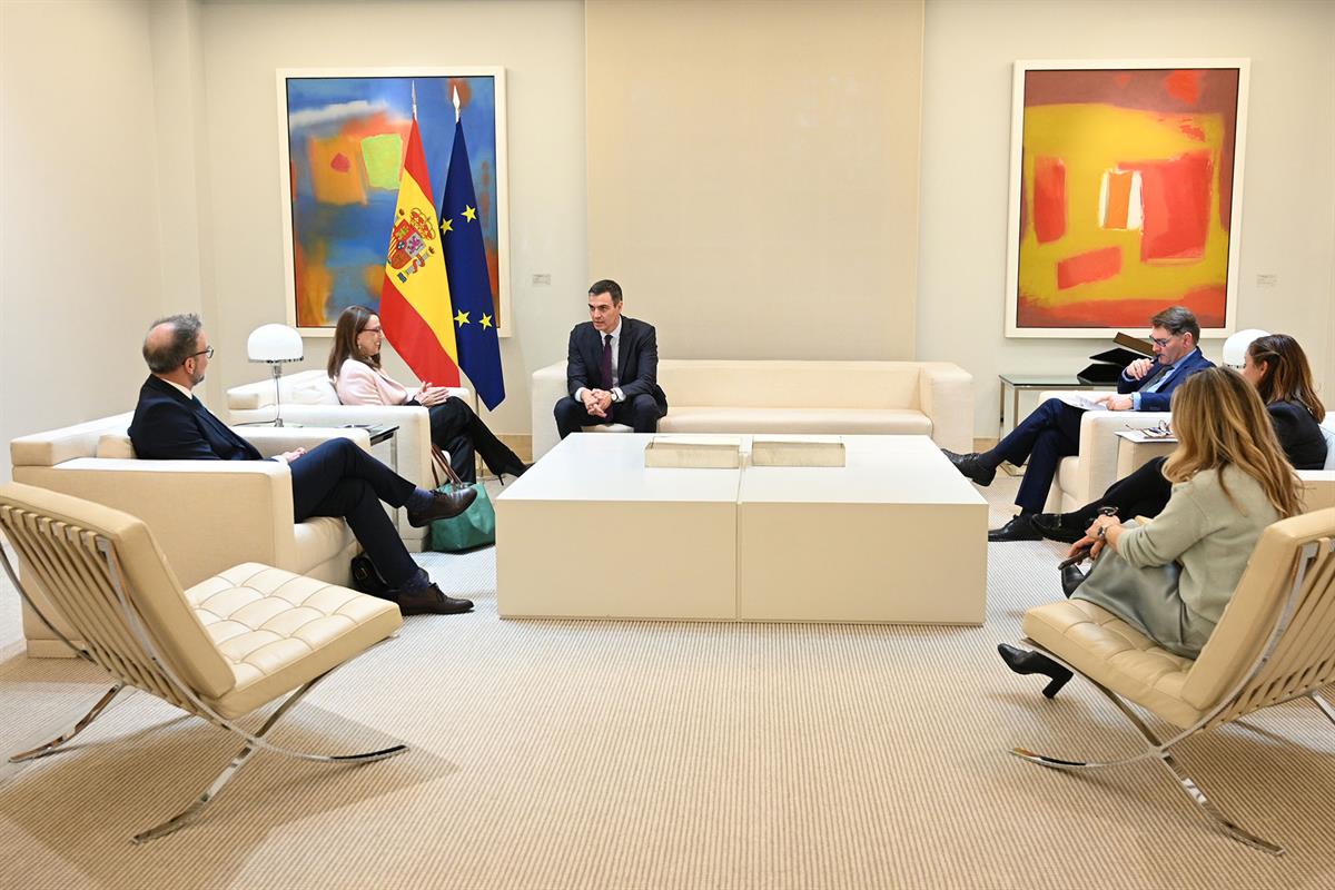 23/01/2024. El presidente del Gobierno, Pedro Sánchez, recibe a la secretaria general de la Conferencia de las Naciones Unidas sobre Comercio y Des...