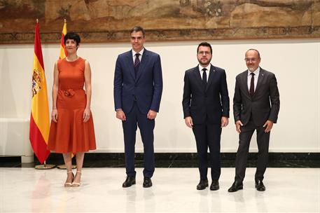 Image 0 of article Pedro Sánchez se reúne con el president de la Generalitat de Catalunya en funciones, Pere Aragonès