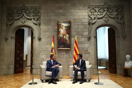 Image 2 of article Pedro Sánchez se reúne con el president de la Generalitat de Catalunya en funciones, Pere Aragonès