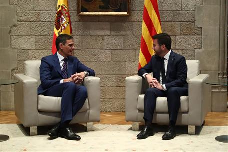 Image 3 of article Pedro Sánchez se reúne con el president de la Generalitat de Catalunya en funciones, Pere Aragonès