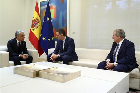 24/10/2024. Pedro Sánchez se reúne con el presidente de la ACEA y consejero delegado del Grupo Renault. El presidente del Gobierno, Pedro Sá...