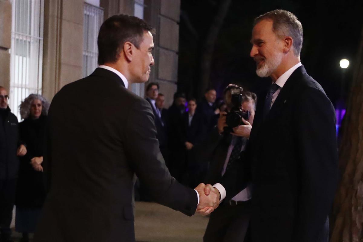 25/02/2024. Pedro Sánchez asiste a la cena de bienvenida del 'GSMA Mobile World Congress Barcelona 2024'. El presidente del Gobierno, Pedro ...