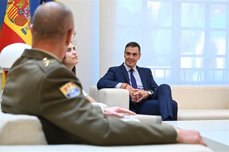 24/10/2024. Pedro S&#225;nchez mantiene un encuentro con representantes de la labor de la ONU. El presidente del Gobierno, Pedro S&#225;nchez, durante...