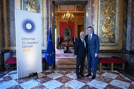 3/02/2025. Pedro S&#225;nchez asiste al retiro informal de l&#237;deres de la Uni&#243;n Europea. El presidente del Gobierno, Pedro S&#225;nchez, junto al presi...