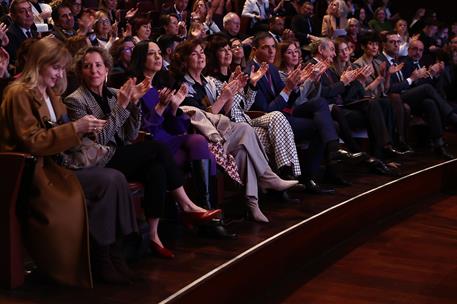 10/02/2025. S&#225;nchez clausura el acto por el XX aniversario de la Ley contra la Violencia de G&#233;nero. El presidente del Gobierno, Pedro S&#225;nche...