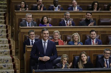 12/02/2025. Pedro S&#225;nchez interviene en la sesi&#243;n de control al Gobierno. El presidente del Gobierno, Pedro S&#225;nchez, interviene en la sesi&#243;n...